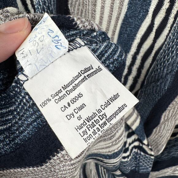 Vintage Tundra Shirt Size 2X Blue Tan 3D Knit Cotton Short Sleeve Polo Canada - Picture 4 of 7